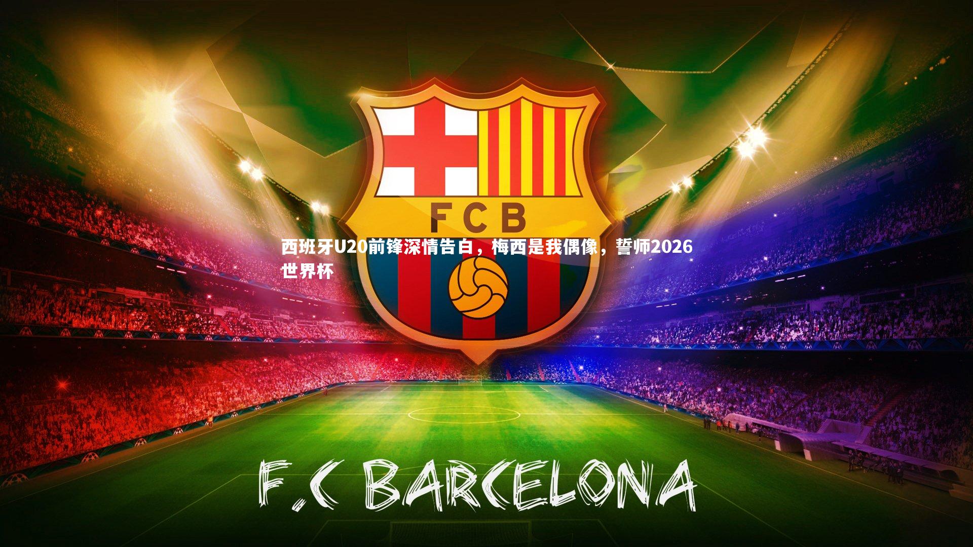 B体育_西班牙U20前锋深情告白，梅西是我偶像，誓师2026世界杯
